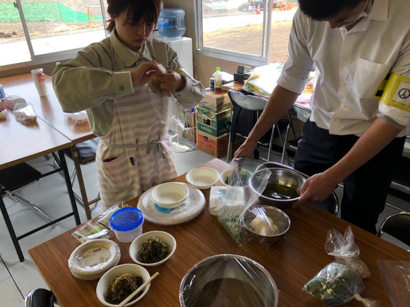 令和初の出張カフェはからあげなのにヘルシー志向 山藤組
